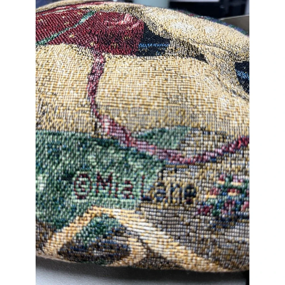 Vintage Mia Lane Labrador‎ Christmas Puppies Tapestry Throw Blanket & Bag NEW